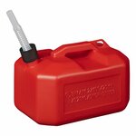Tanica 10L plastica rossa omologata UN (modello basso)