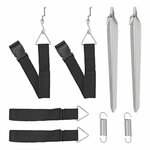 Set di cinghie antitempesta 2x 3 m con sgancio rapido 2x 70 cm