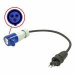 Cavo prolunga 40cm 3x1 5mm² da spina svizzera a CEE