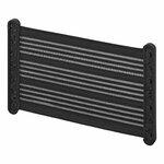 Rete portaoggetti elastica L 35 x 26 5 cm con attacco in plastica
