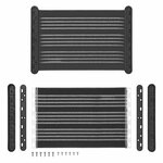 Rete portaoggetti elastica L 35 x 26 5 cm con attacco in plastica