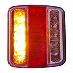 Fanale posteriore 4 funzioni 98x105mm 14LED