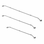 Supporto per telone in metallo  estensibile  140 5-208 cm  per telone per rimorchio