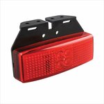 Lampada di segnalazione 12 24V rossa 110x40mm LED con supporto