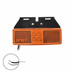 Luce di posizione laterale 12 24V arancione 110x40mm LED con supporto