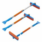Spazzola per neve con raschiaghiaccio + manico telescopico 99-127cm