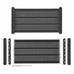 Rete portaoggetti elastica XL 45 x 26 5 cm con attacco in plastica