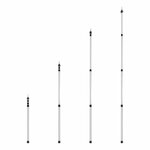 Palo per tenda telescopico 4 pezzi 83 - 230 cm
