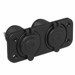 Kit da incasso: presa DIN + porta USB doppia tipo A 2x2100mA