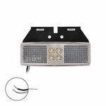 Lampada di segnalazione 12 24V bianco 110x40mm LED con supporto