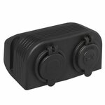 Kit da superficie: presa DIN + porta USB doppia tipo A 2x2100mA