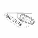 Supporto ammortizzatore  90 x 50 mm - set da 2 pezzi