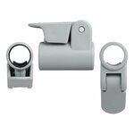 Morsetto per tubo per palo tenda con sgancio rapido 25-28mm - set da 4 pezzi