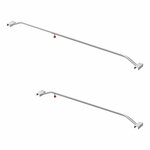Supporto per telone in alluminio  estensibile  108-146 cm  per telone rimorchio