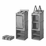 Organizer 4 scomparti 34 x 34 x 96 cm con tasca con cerniera + keder da 7 mm