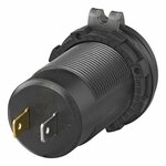 Scatola USB da incasso  tripla  con 2x tipo A e 1x tipo C + voltmetro