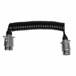 Cavo a spirale 3 5 m con 2x spina 7 pin in metallo