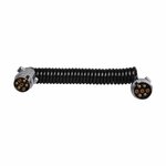Cavo a spirale 3 5M con 2x spina 7 poli in metallo