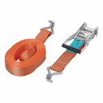 Cinghia di ancoraggio con cricchetto + 2 ganci 8 metri 5000kg