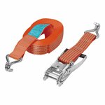 Cinghia di ancoraggio con cricchetto + 2 ganci 8 metri 5000kg