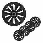 Set copricerchi Fox neri da 13 pollici  4 pezzi in scatola espositiva