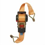 Cinghia di ancoraggio con cricchetto + 2 ganci 450cm 750kg avvolgimento automatico