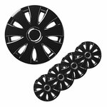 Set copricerchi Aura nero 14 pollici 4 pezzi in scatola espositiva