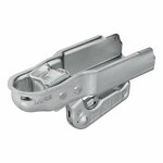 Giunto a sfera in acciaio verticale 2 fori quadrati 70mm 1300kg frenato