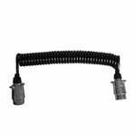 Cavo a spirale 4 5 m con 2x spina 7 poli in metallo