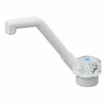 Rubinetto acqua fredda De Luxe 12V dia 20 mm bianco pulsante grande