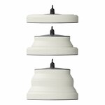 Lampada a sospensione LED pieghevole silicone bianco dia 15cm