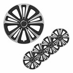 Set copricerchi Terra argento nero 13 pollici 4 pezzi in scatola espositiva