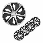 Set copriruota Roco argento nero 13 pollici 4 pezzi in scatola espositiva