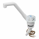 Rubinetto acqua fredda De Luxe 12V dia 20 mm bianco pulsante grande