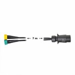 Set di cavi 7M con spina a 7 poli e 2 connettori a 5 poli