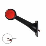 Fanale di larghezza 12 24V rosso bianco 166x193mm LED sinistro