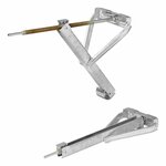 Supporto angolare per roulotte 700kg 605x260mm H:500mm