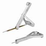 Supporto angolare per roulotte 700kg 605x260mm H:500mm