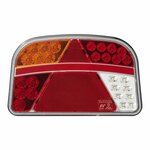 Fanale posteriore 6 funzioni 240x150mm LED sinistro