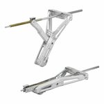 Supporto angolare per roulotte 1000kg 605x280mm H:470mm con meccanismo girevole esteso