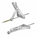 Supporto angolare per roulotte 1000kg 605x280mm H:470mm con meccanismo girevole esteso