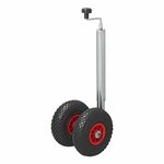 Ruota anteriore doppia 48mm 2x cerchio in plastica con pneumatico 260x85mm