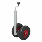Ruota anteriore doppia 48mm 2x cerchio in plastica con pneumatico 260x85mm