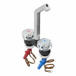 Miscelatore De Luxe dia 20 mm nero cromo  manopola grande