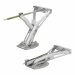 Supporto angolare per roulotte 1000kg 605x280mm H:470mm incl. piede stabilizzatore