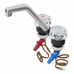 Miscelatore De Luxe dia 20 mm nero cromo  manopola grande