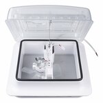 Botola sul tetto 280 x 280 mm senza ventilazione permanente trasparente con ventola