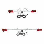 Barra luminosa in metallo 140-200cm estensibile + cavo 12M