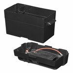 Scatola batteria 35x18x20cm 2x USB - 1x presa 12V - Voltmetro
