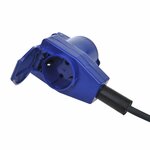 Cavo prolunga CEE 30M con spina angolata a contrasto + presa Schuko 3x2 5mm²